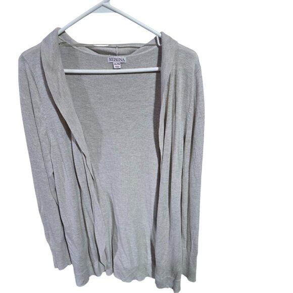 Merona Sweaters - Merona Open Front Cardigan Oatmeal Size XL